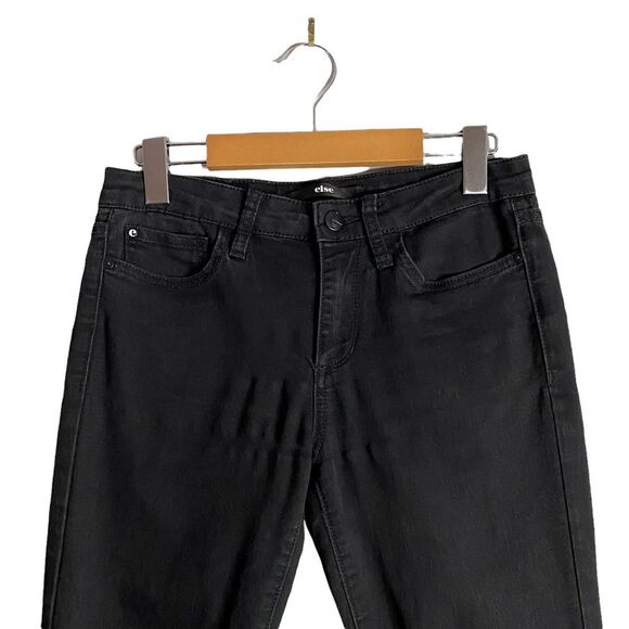 Else Women's Black Mid Rise Skinny Denim Jeans - Picture 2 of 9